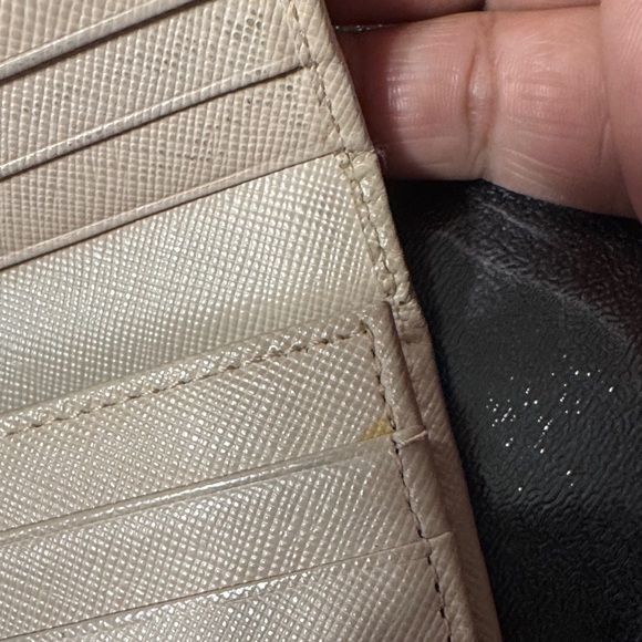 PRADA Saffiano Metal CIPRIA Wallet with Gold Logo - Picture 11 of 16